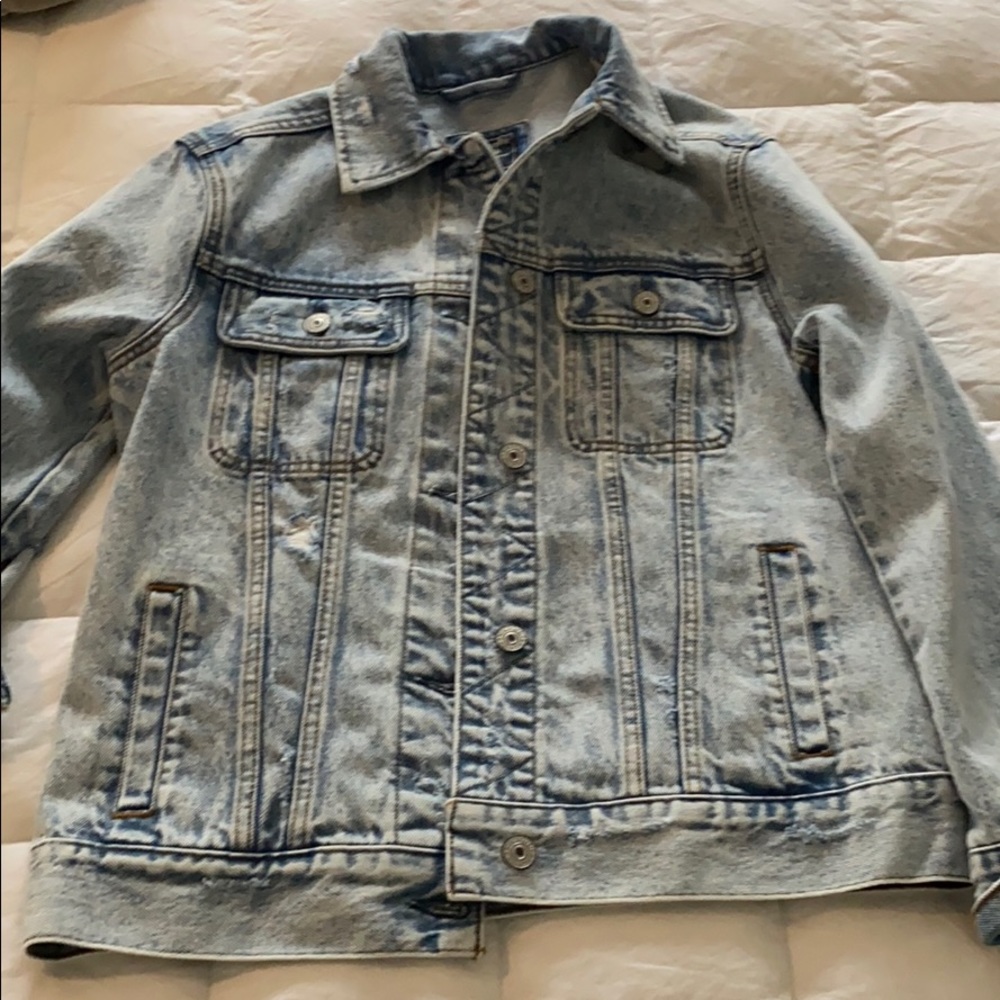 Abercrombie acid wash Levi jacket
